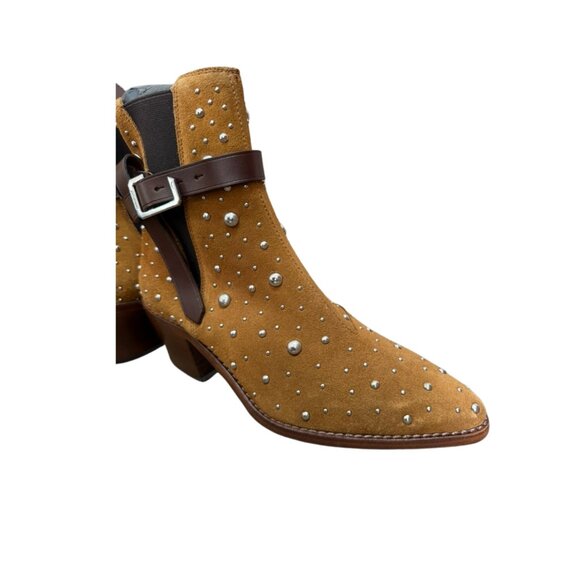 Zadig & Voltaire Tyler Cecilia Dream Studs Suede Boots New in Box - Picture 7 of 14